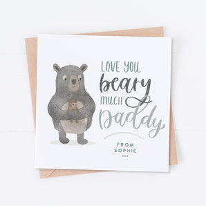 Love you Beary Much Daddy, Father's Day Card