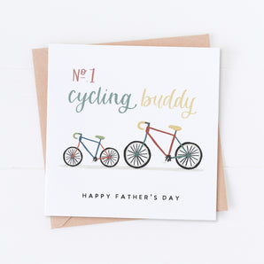No.1 Cycling Buddy Father's Day Card