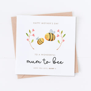 Mum to Bee From Bump, Mother's Day Card