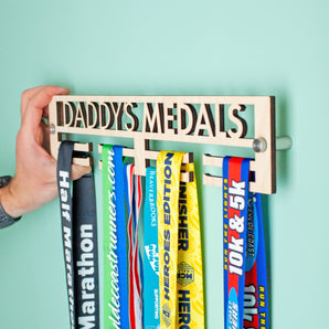 Personalised Daddy's Medals Medal Hanger