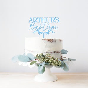 Personalised "Baptism" Cake Topper