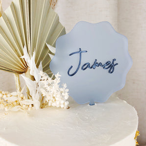 "Name" Double Layered Cake Topper