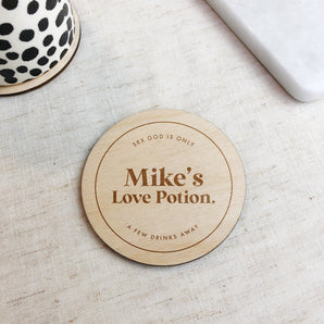 Personalised Love Potion Coaster