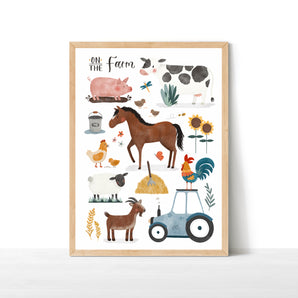 'On The Farm' Animal Print