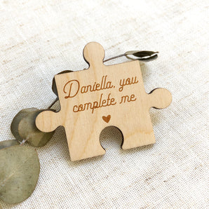Personalised You Complete Me Puzzle Pocket Token