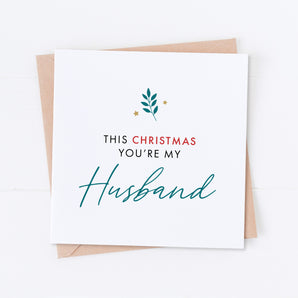 This Christmas You're My Husband Card