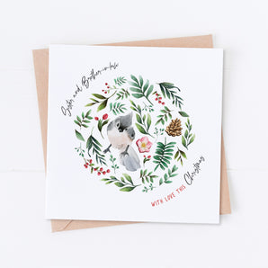 Rustic Bird Christmas Card