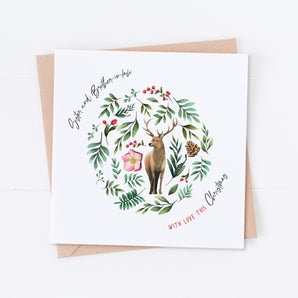 Rustic Deer Christmas Card