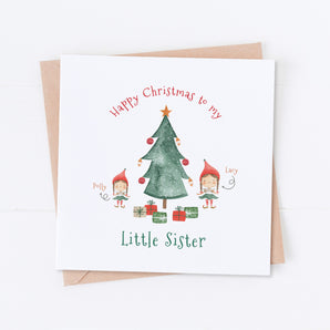 Little Sister from Big Sister Christmas Card