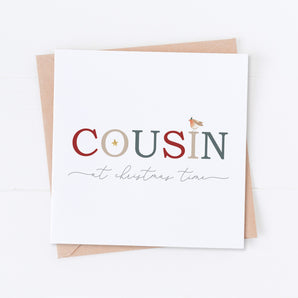 Cousin at Christmas Time Card