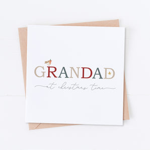 Grandad at Christmas Time Card