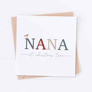 Nana at Christmas Time Card