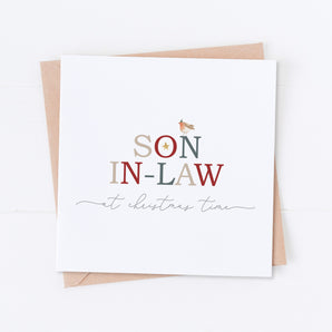 Son-In-Law at Christmas Time Card