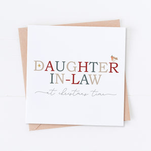 Daughter-In-Law at Christmas Time Card