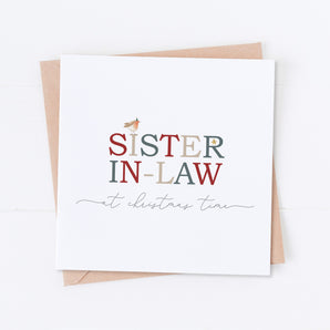 Sister-In-Law at Christmas Time Card