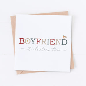 Boyfriend at Christmas Time Card