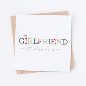 Girlfriend at Christmas Time Card