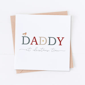 Daddy at Christmas Time Card