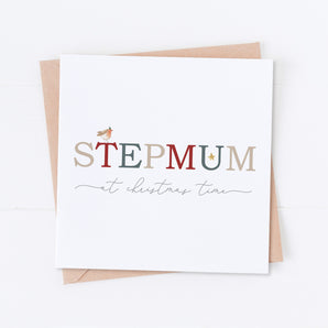 Step Mum at Christmas Time Card