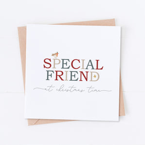 Special Friend at Christmas Time Card