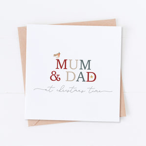 Mum & Dad at Christmas Time Card