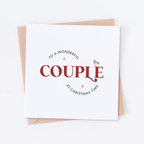 Wonderful Couple at Christmas Time Card