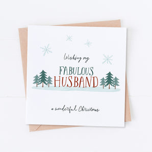 Fabulous Husband at Christmas Card