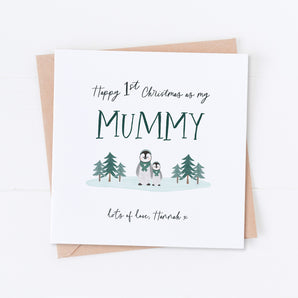 Penguins First Christmas as my Mummy Card