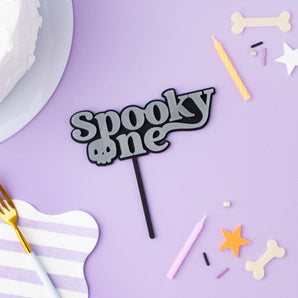 Spooky One Cake Topper