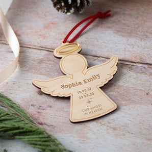 Personalised In Memory Angel Decoration