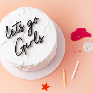 Let's go Girls Cake Charm Set