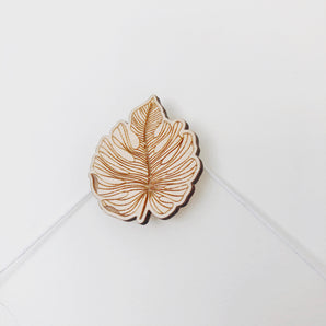 Linear Monstera Leaf Wall Hook