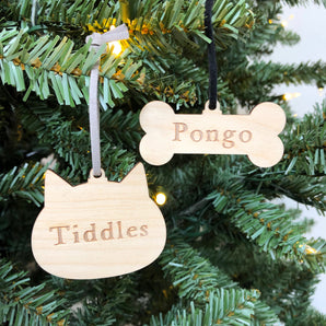 Personalised Dog Bone Bauble