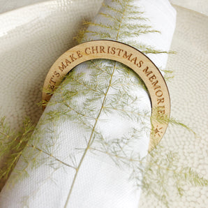 Christmas Memories Napkin Rings