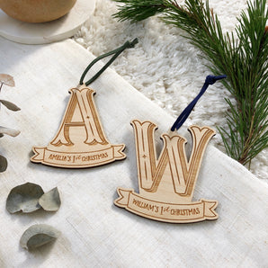 Personalised 1st Christmas Tree Decoration