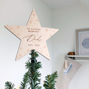 "In Loving Memory Dad" Tree Topper