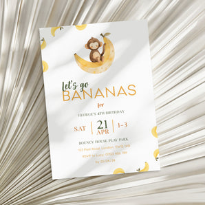 Go Bananas - Birthday Invitation
