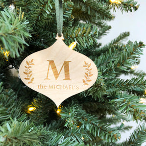 Family Initial Christmas Bauble